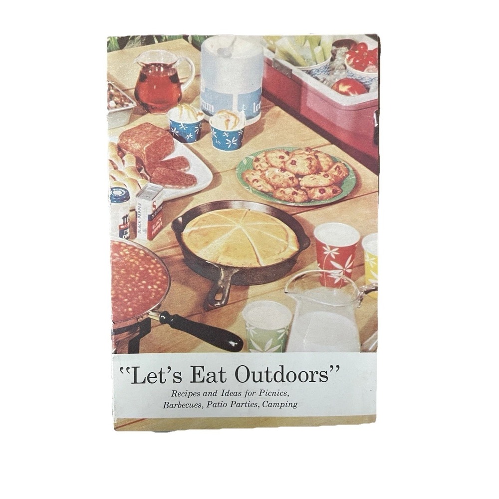 Let's Eat Outdoors Recipies 1950s Pamphlet American Dairy Association.